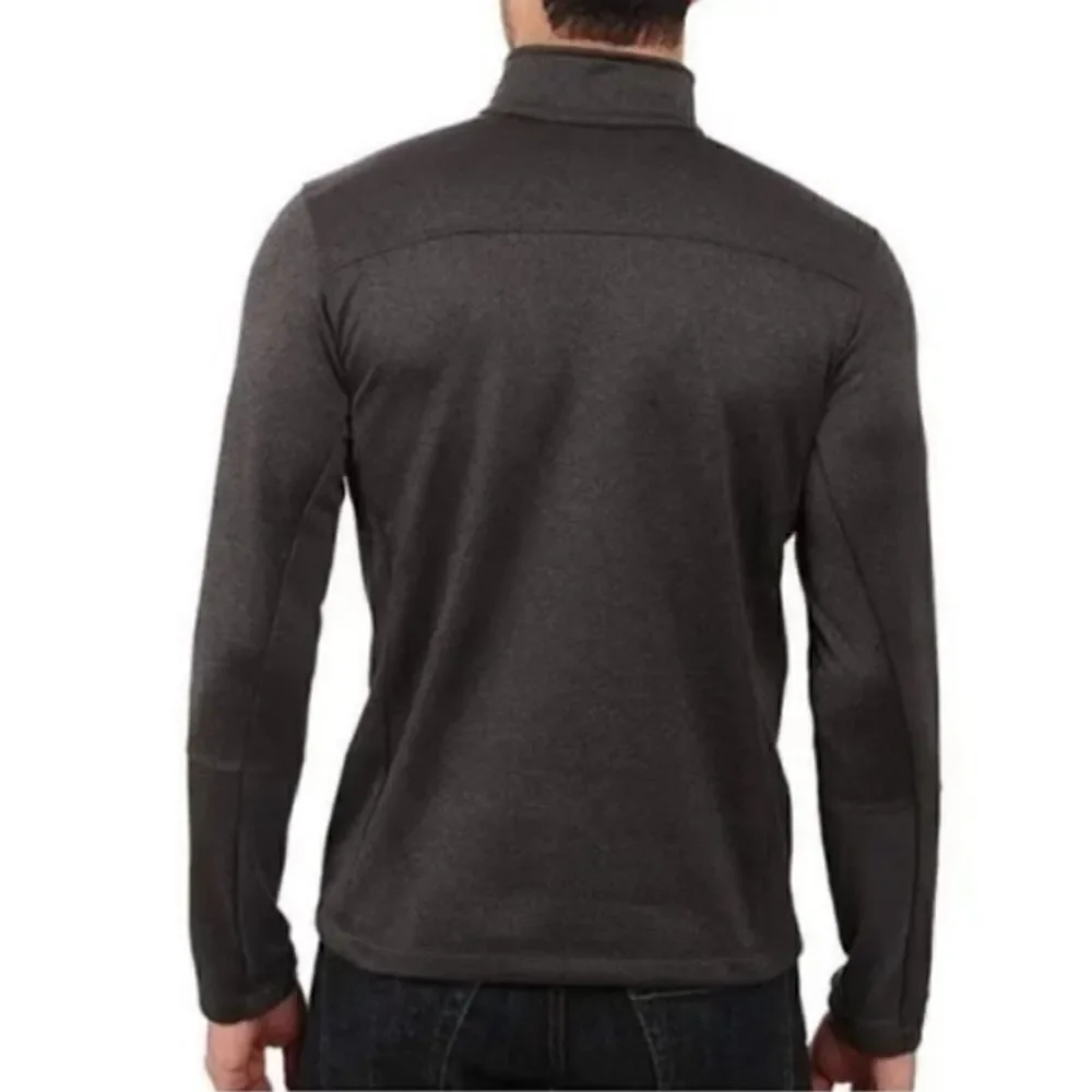The North Face Blue Camo 1/2 Zip Canyonlands Pullover Shirt